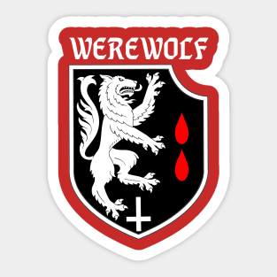 Black Metal Werewolf Sticker